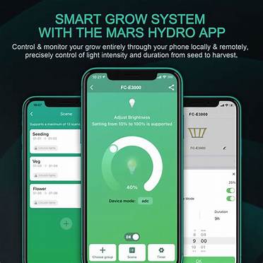 MARS HYDROのスマートシステム搭載LEDライトが新登場！栽培を革新する 
