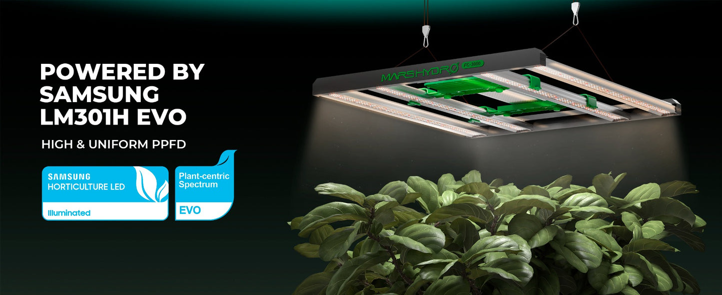 2024モデル MARS HYDRO FC 3000-EVO 300W 照射範囲75cm × 75cm (iConnect対応)