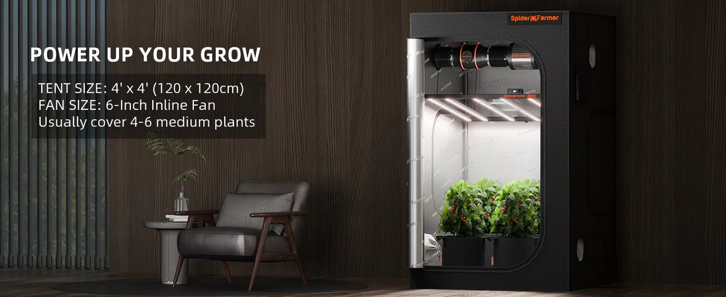 2024モデル SPIDER FARMER SE5000 Samsung LM301H EVO(範囲120×120cm / 480w)