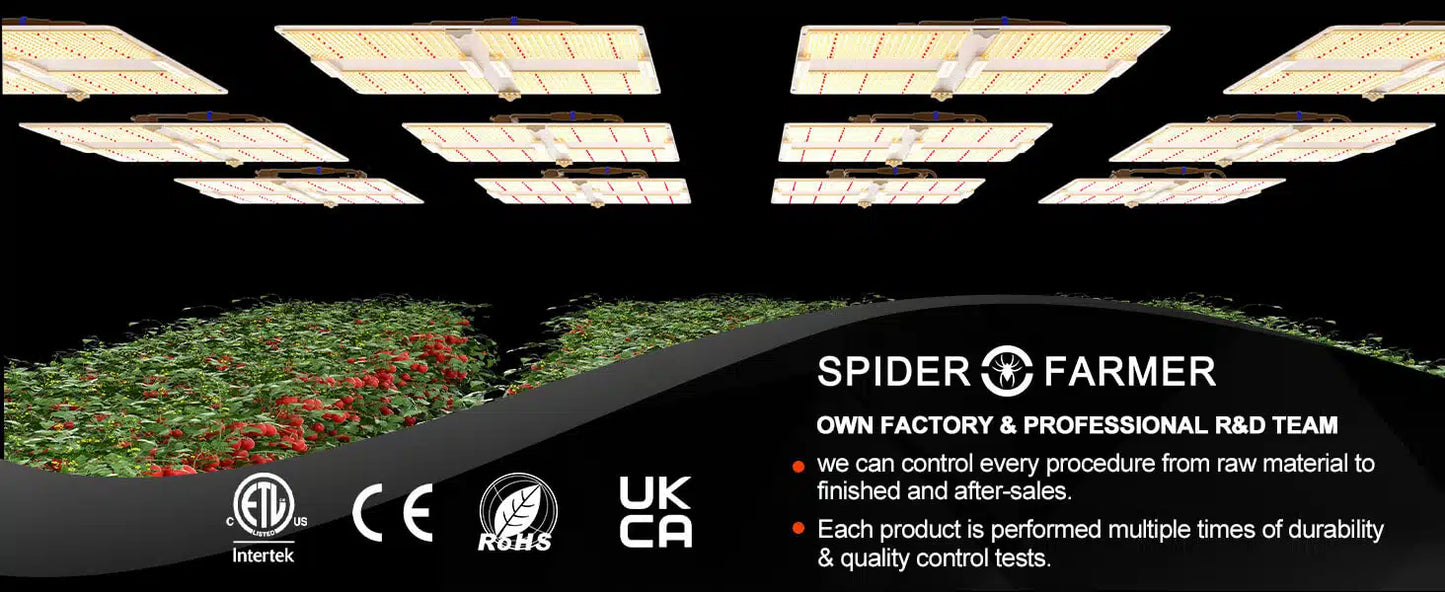 NEWモデル SPIDER FARMER SF7000 調光機能付き 650w 照射範囲150x150cm /LM301H EVO