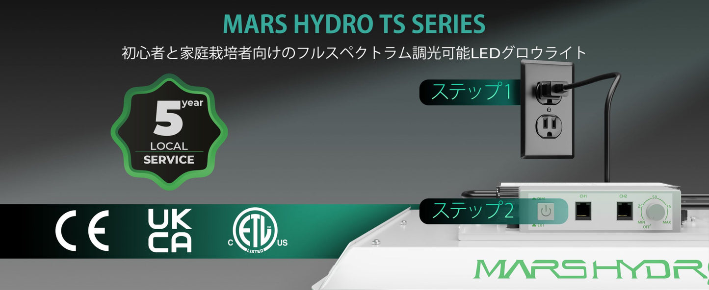 2024モデル MARS HYDRO TS3000 (範囲120×120cm / 450w)