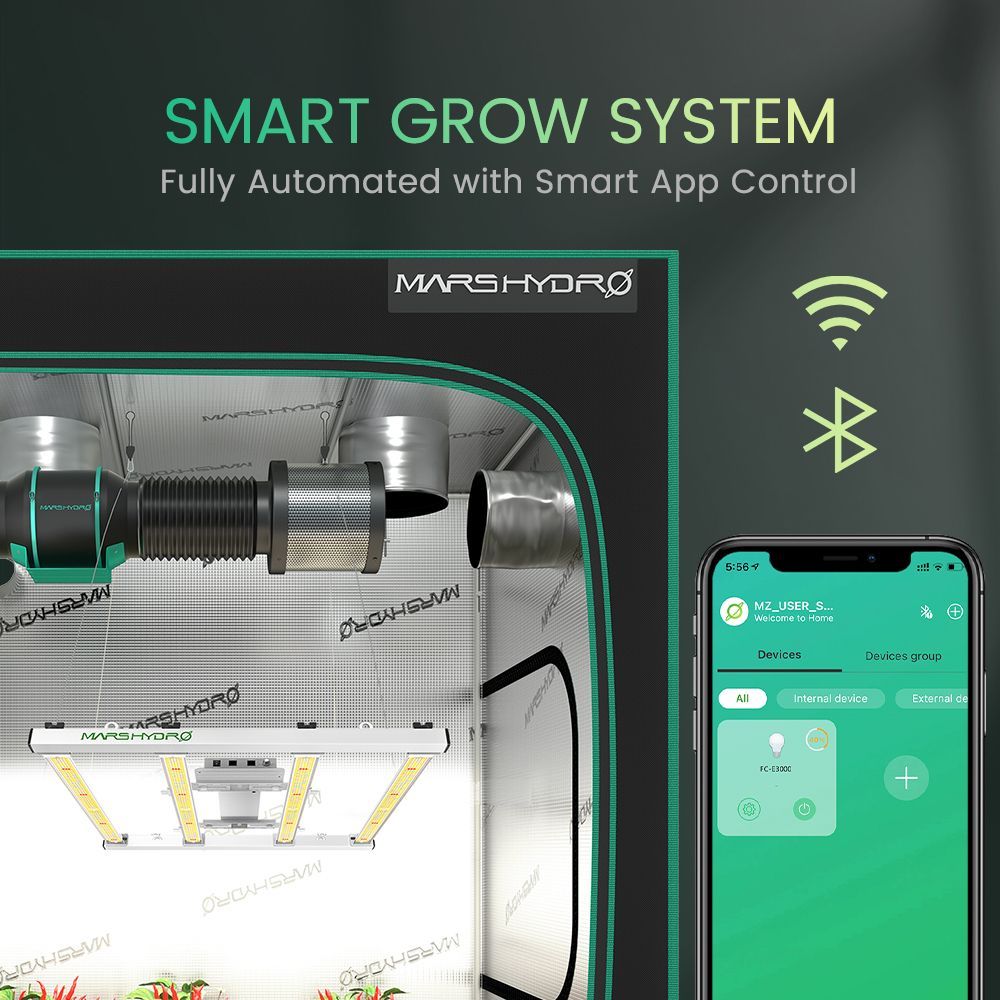 MARS HYDRO FC-E3000 Smart System 300w 照射範囲90cm × 90cm