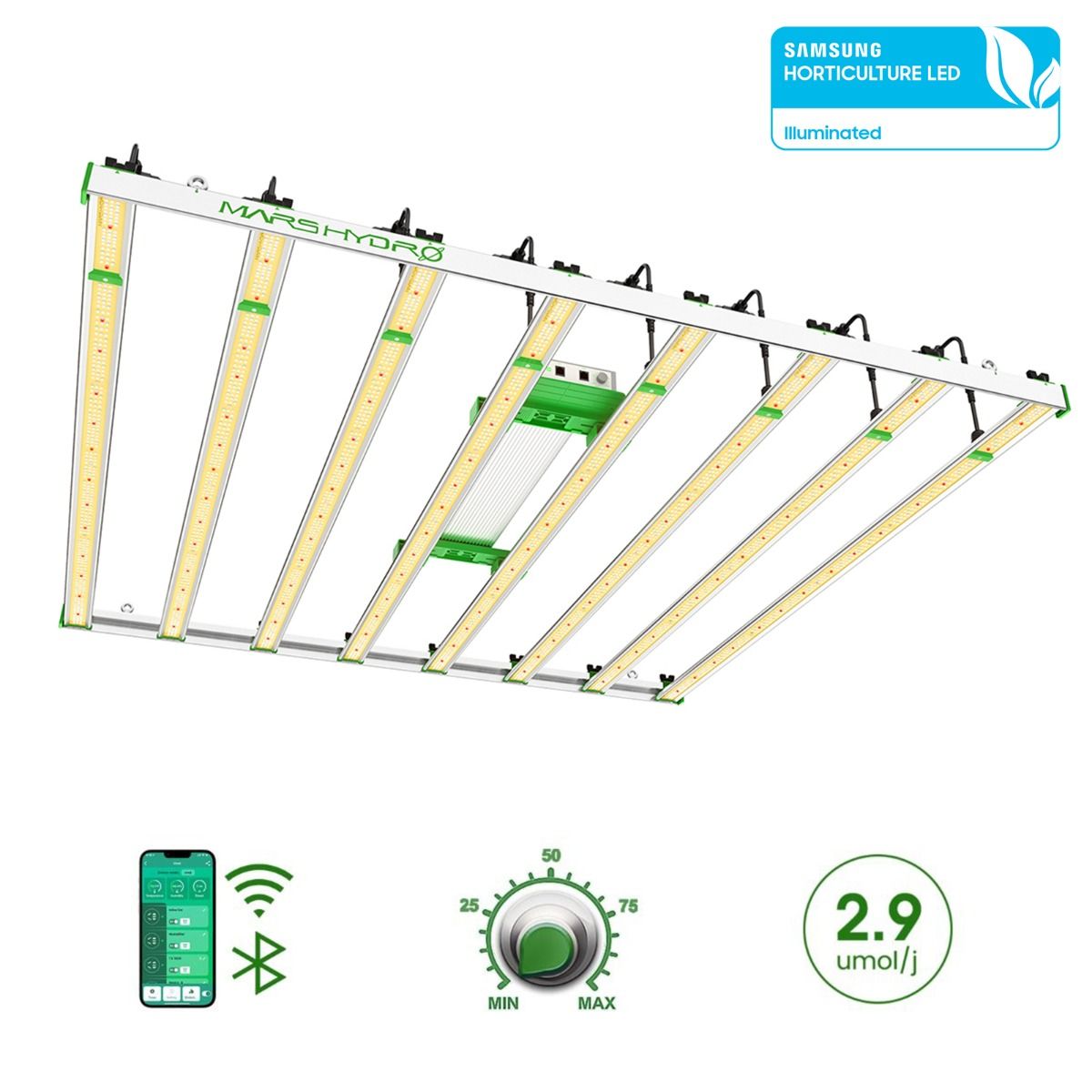 MARS HYDRO FC8000 Smart System 800W 照射範囲150cm × 150cm
