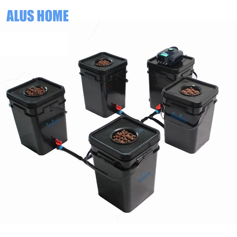 DWC 18リットルx4ポット スクエア ハイドロポニクス システム 水耕栽培 DWC 18リットルx4ポット スクエア ハイドロポニクス システム 水耕栽培