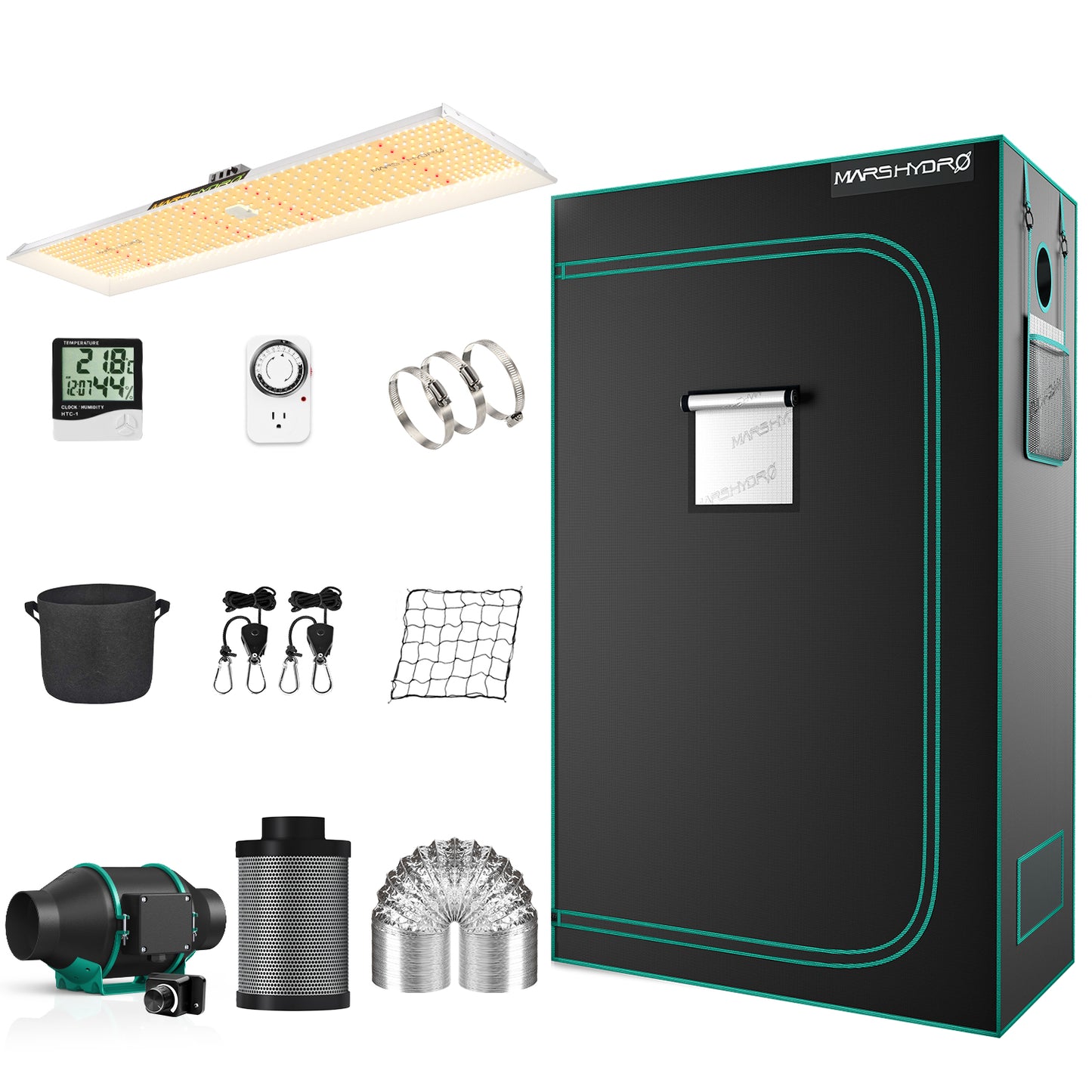 MARS HYDRO グロウテントキット「LED:TSL2000」「テント:60x120x180」