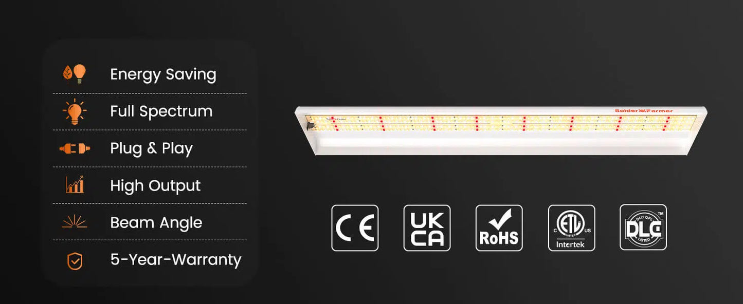 "Spider Farmer"SF-2000 with plant dimming LED dimming function 200w 3000K 5000K 660nm IR760nm