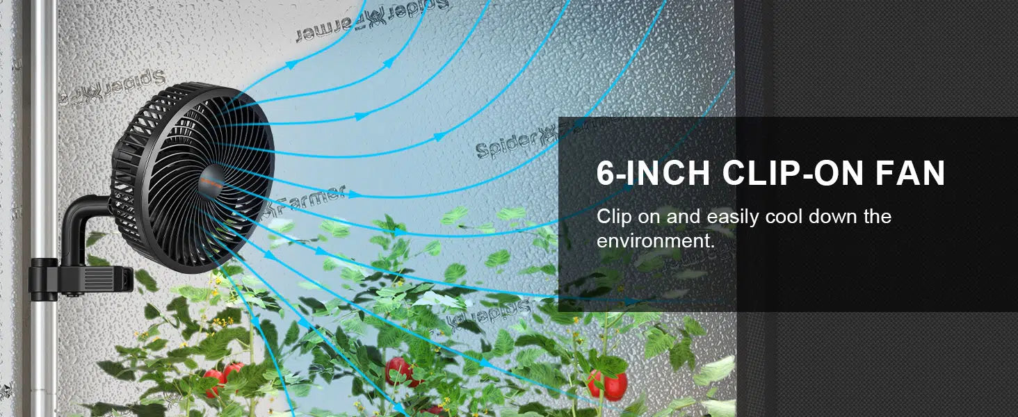 Spider Farmer グロウテント用クリップオンファン(6inc ) – ALUS HOME Spider Farmer グロウテント用クリップオンファン(6inc ) – ALUS HOME