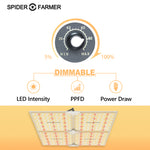 "Spider Farmer"SF-4000 Plant growth LED with dimming function 450w 3000K 5000K 660nm IR760nm